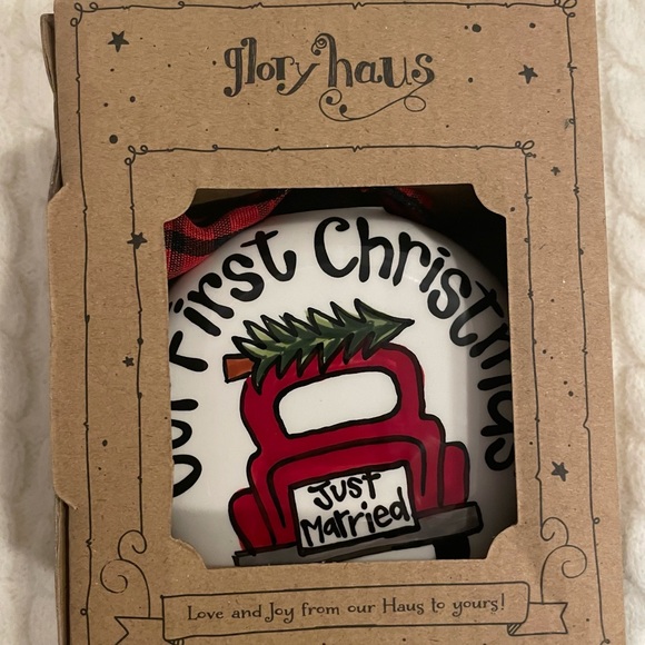 Glory Haus Christmas tree ornament π OUR FIRST CHRISTMAS - Picture 3 of 4